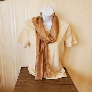Unique hand-dyed silk ladies dress scarf