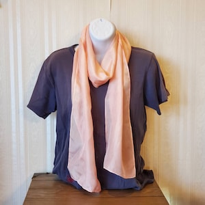 Unique hand-dyed silk ladies dress scarf