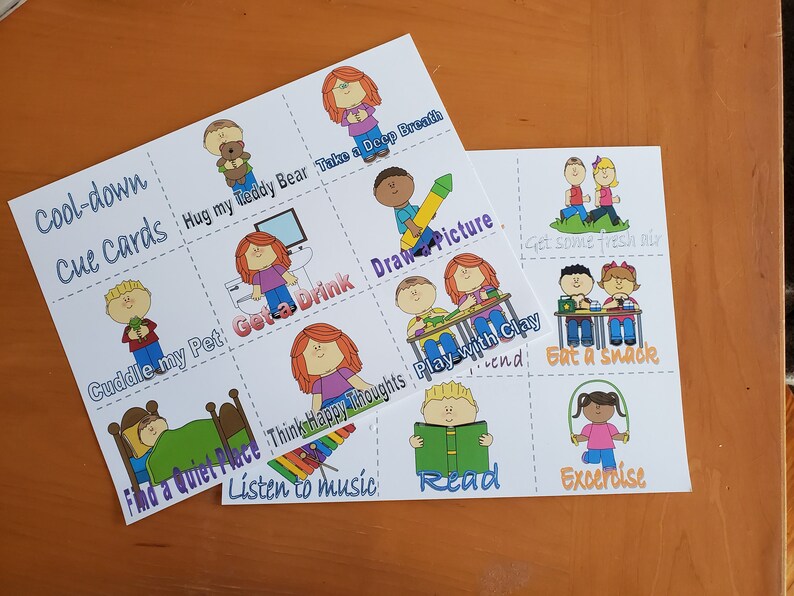Printable Cool-down Cue Cards - Etsy