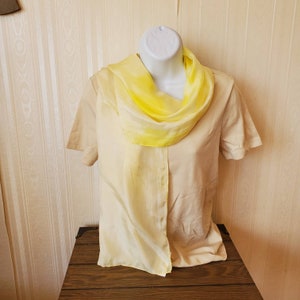 Unique hand-dyed silk ladies dress scarf
