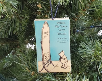 Personalized book ornament, large