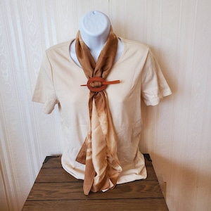 Unique hand-dyed silk ladies dress scarf