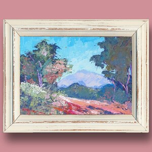 PEINTURE ACRYLIQUE ORIGINALE sur bois 30 x 40 cm paysage Dajana Stoy, CreativeArtJourneyDS