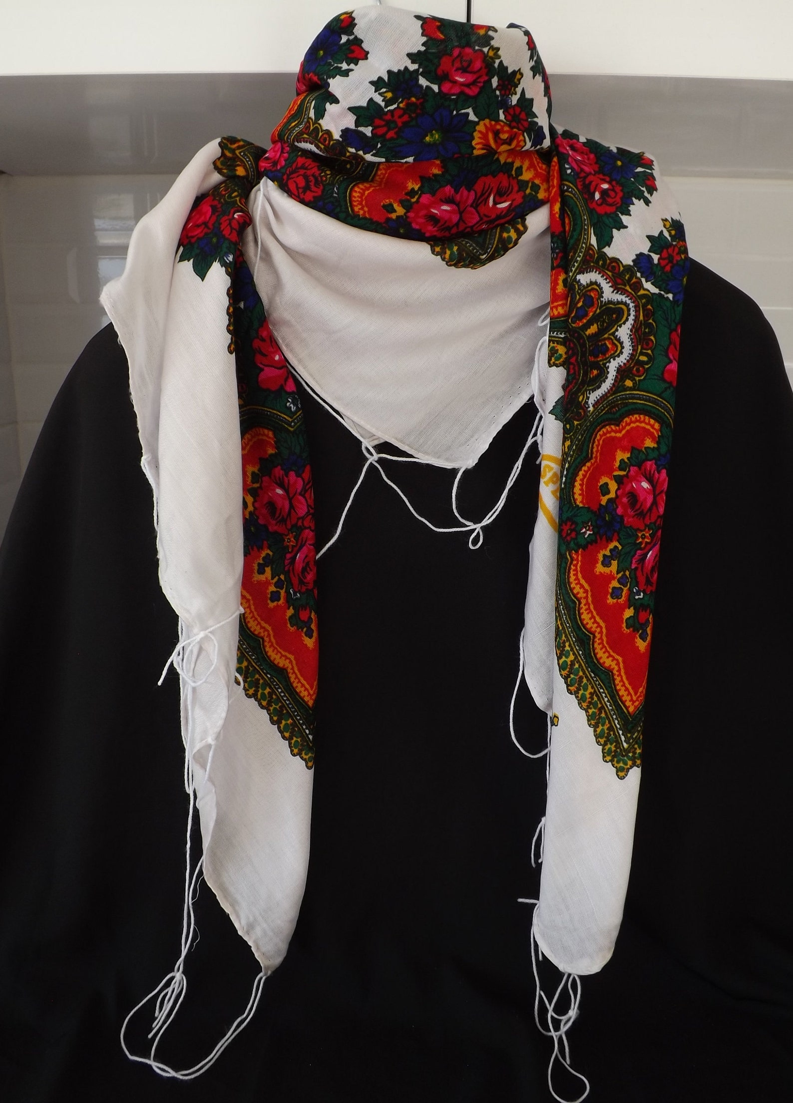 Kurdish Ethnic Print Cotton Scarf Shawl Wrap Etsy