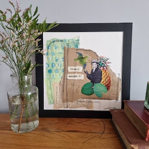 Original mixed media collage