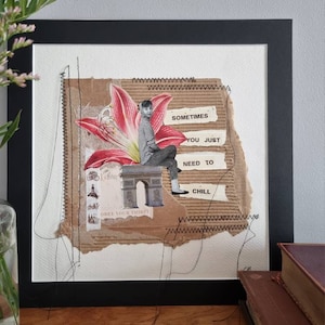 Original Mixed media collage art