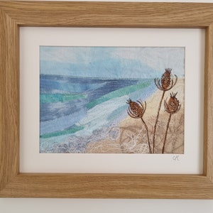 Original textile art seascape