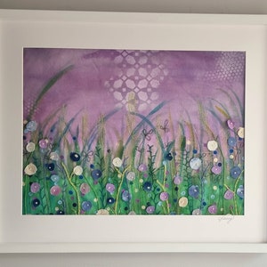 Original mixed media textile art