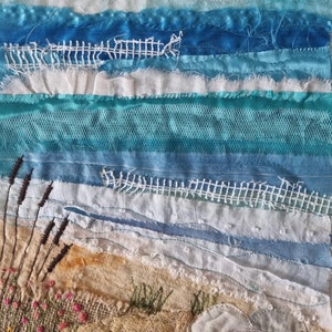 Seascape textile art inspiration kit image 4