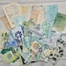 Creative Collage Papers and Embellishment Kit in Cool Colours - Etsy