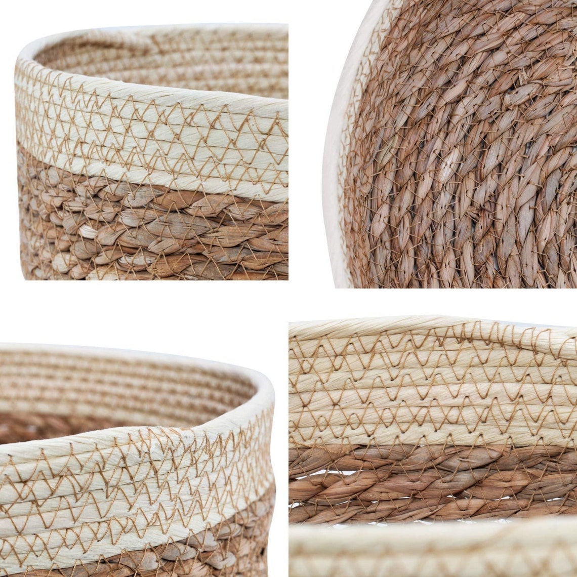 Cestas redondas establecidas para organizar la cesta de | Etsy