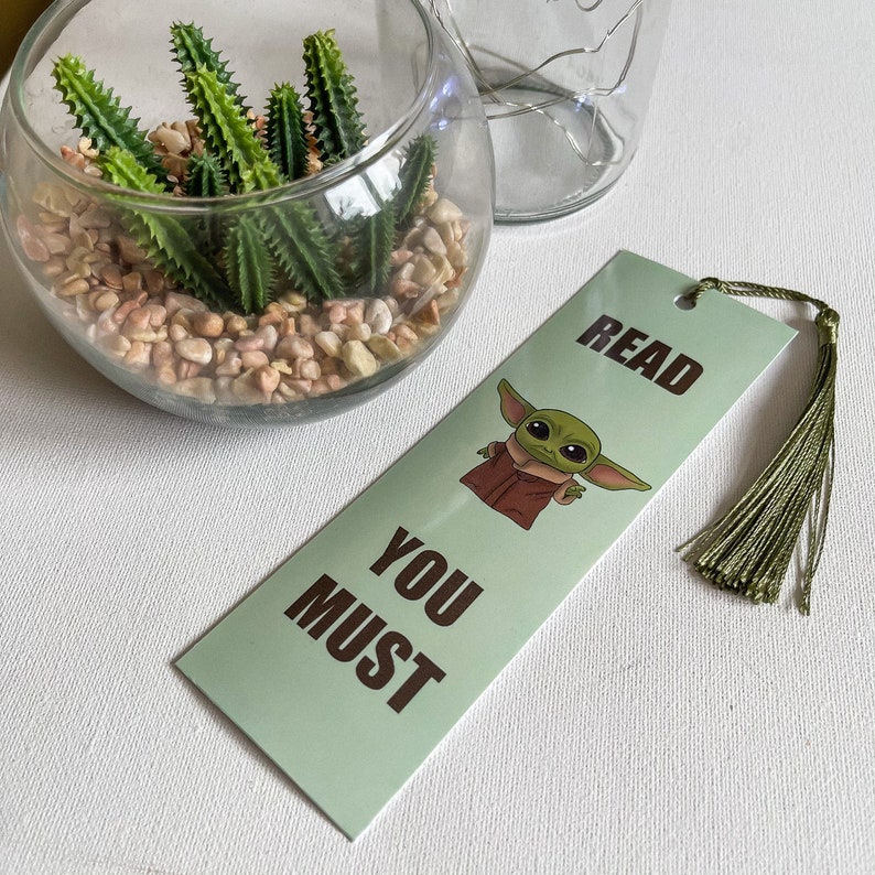 Baby Yoda grogu Bookmark Mandalorian Etsy