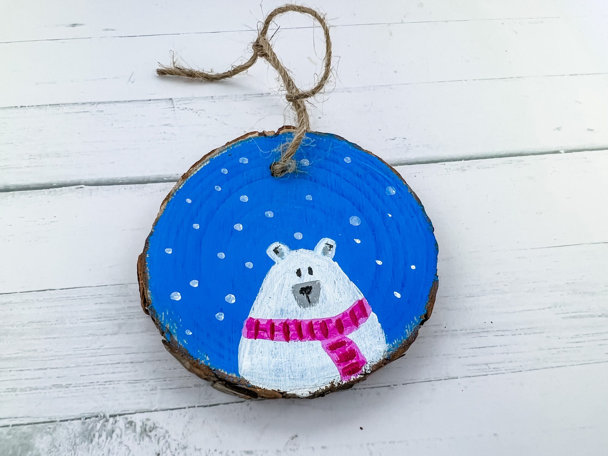 Hand Painted Wooden Christmas Ornaments Custom Christmas Ornaments Cute
