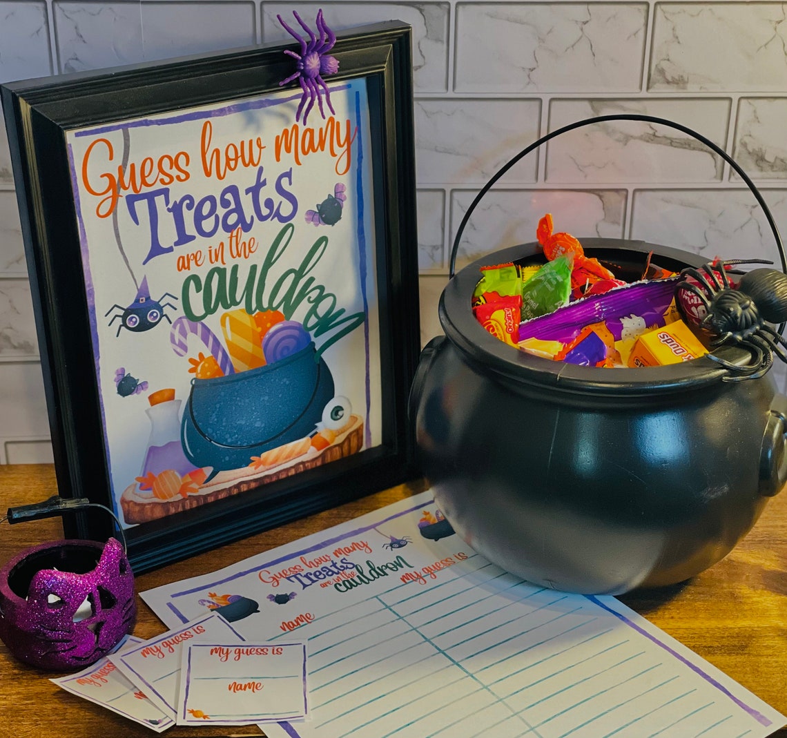 Guess How Many Guess How Many Halloween Guess How Many Etsy