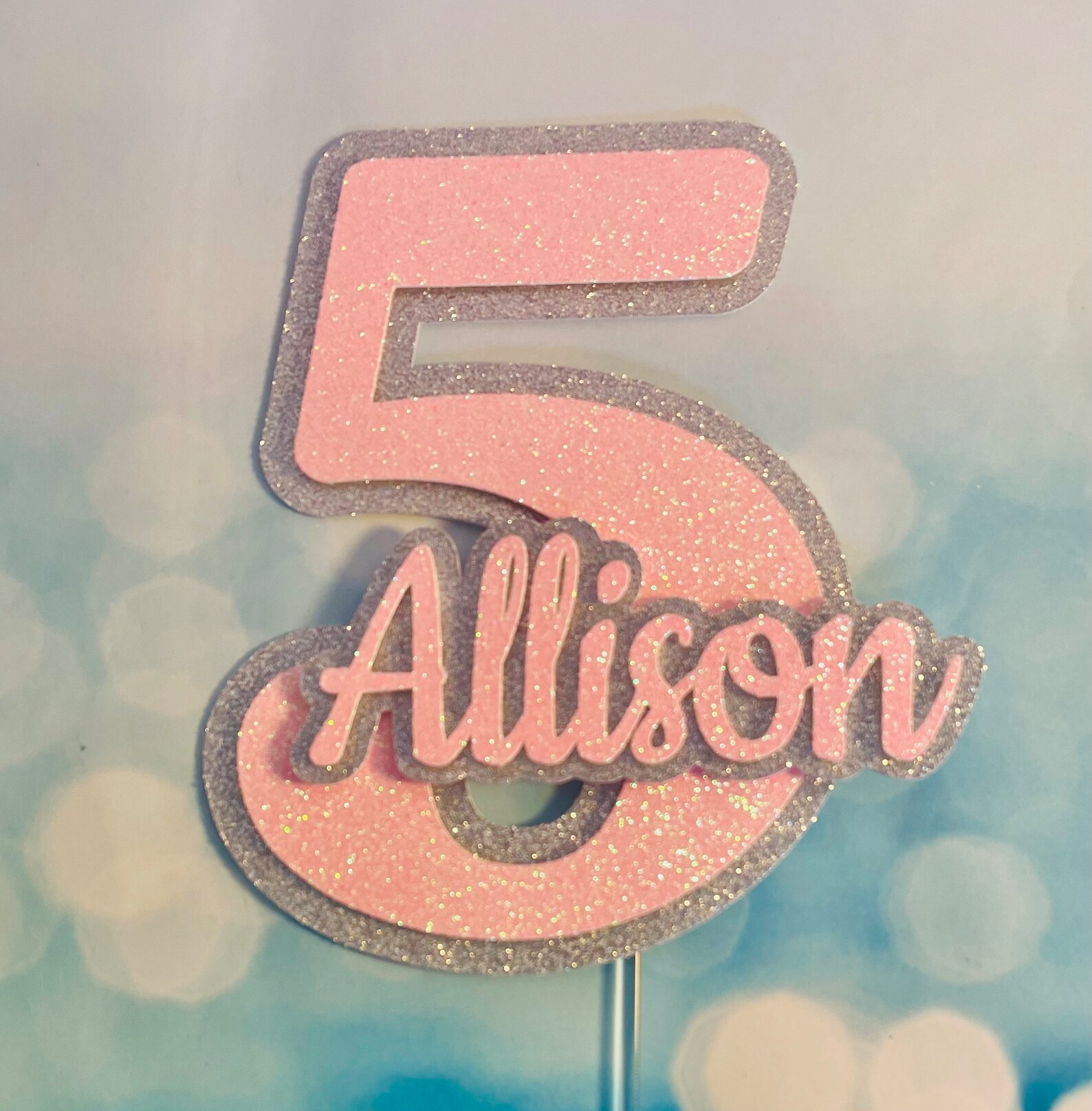 Number Cake Topper Personalized Birthday Cake Topper Number Etsy
