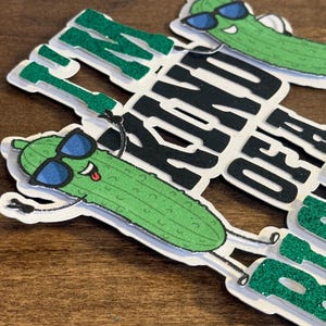 Personalized 3D Big Dill Cake Topper - Pickle Birthday Party Decorations - I’m Kind of a Big Dill - Big Dill Energy - Pickle Theme Decor