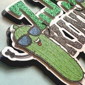 Big Dill Cake Topper - Personalized 3D Pickle Birthday Party Decorations - I’m Kind of a Big Dill - Big Dill Energy - Pickle Theme Decor