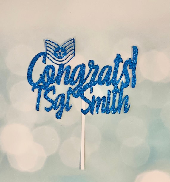 Personalized Congrats Air Force Rank Promotion Congrats - Etsy