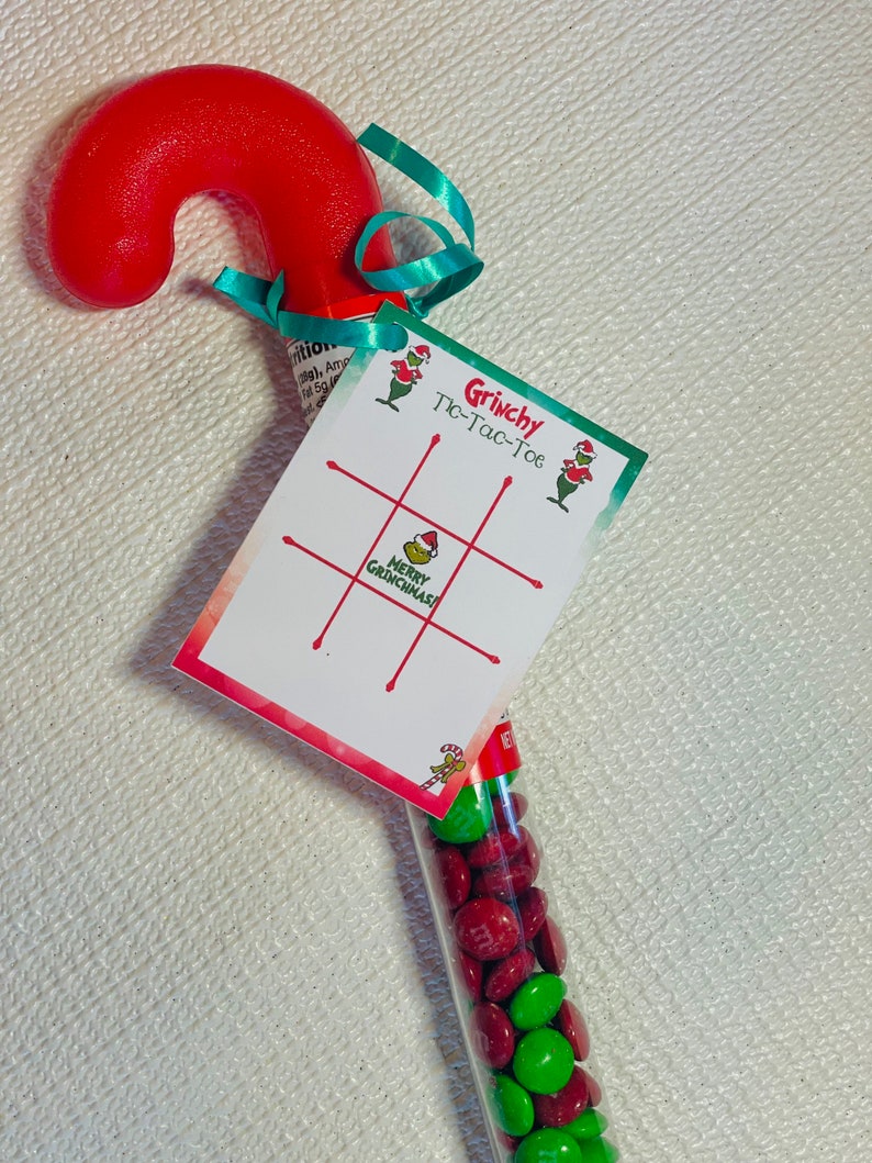 Grinch Tic Tac Toe Tic Tac Toe Grinch Favor Cards Grinch - Etsy