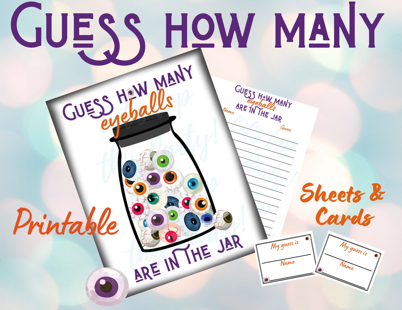 Guess How Many Printable Halloween