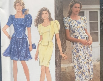 Simplicity 7378 Sewing Pattern Petite Dress Size N 10-14 Uncut Factory Folded