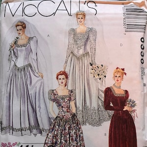 McCall&#39;s 6330 Misses&#39; Bridal Gown and Bridesmaids&#39; Dresses 8, 10, 12, 14 UNCUT Vintage Pattern