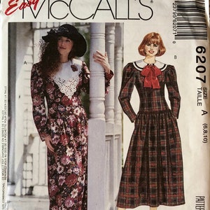 McCall 6207 Misses Kleid 6, 8, 10 UNCUT Vintage Muster