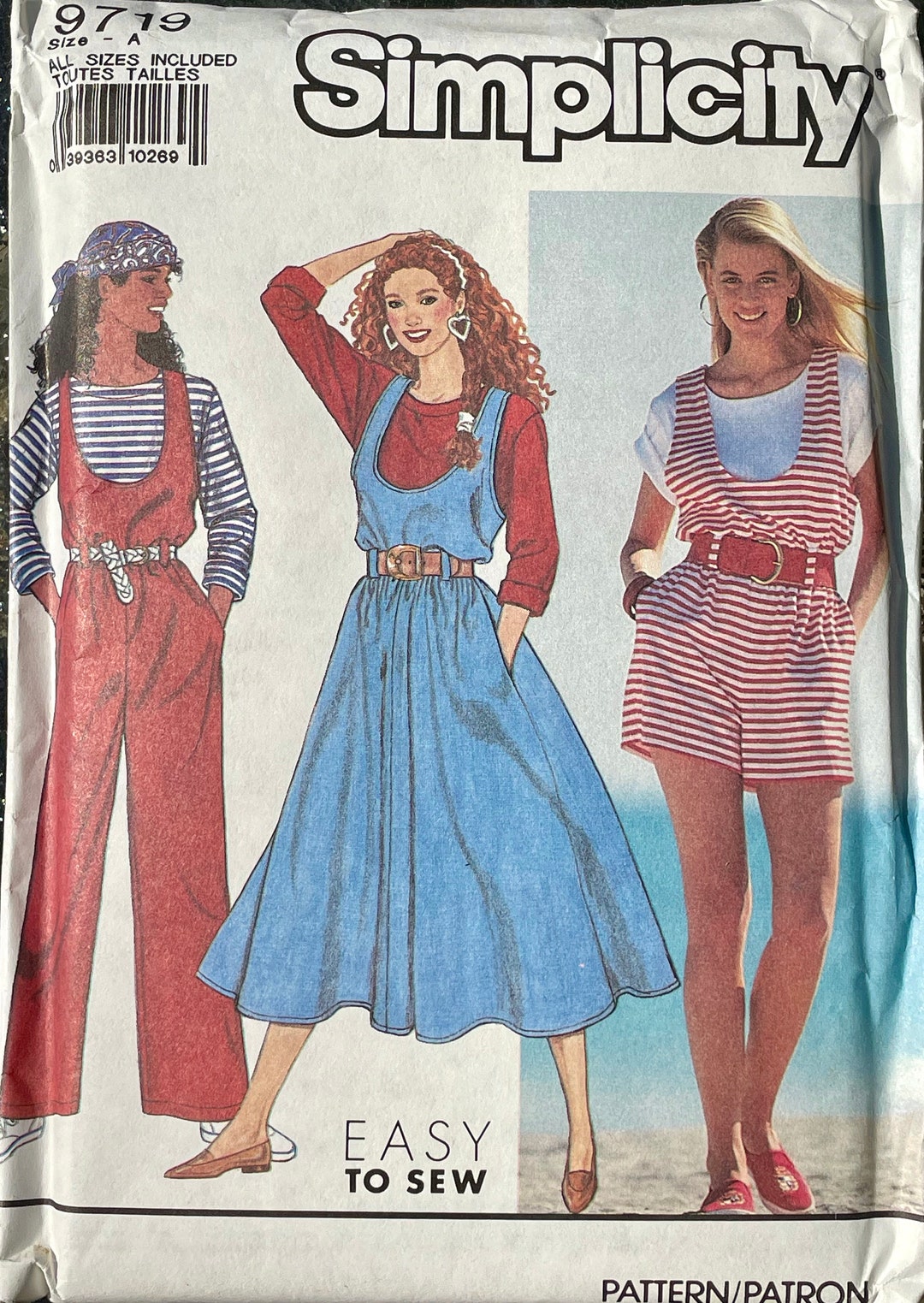 Simplicity 9719: Misses' Jumpsuit & Jumper Pattern (XXS-L) - Etsy
