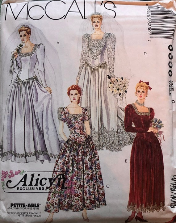 Mccall's 6330 Vintage Bridal Gown & Bridesmaids' Dress Pattern UNCUT - Etsy Mccall's 6330 Vintage Bridal Gown & Bridesmaids' Dress Pattern UNCUT - Etsy