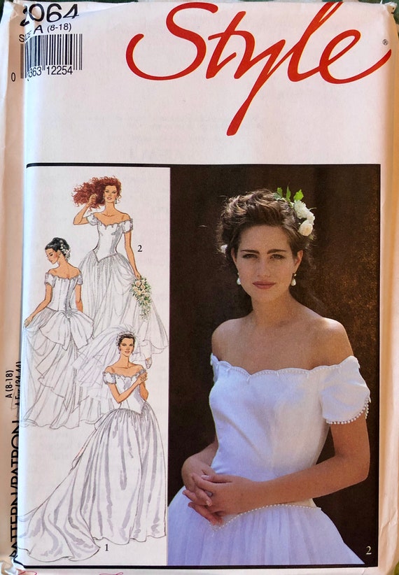 Style 2064 Misses' Wedding Dresses 18 UNCUT Vintage Pattern