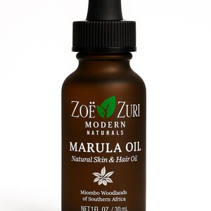 Pure Organic Marula Oil for Face and Hair | Lightweight Hydrating Serum image 3