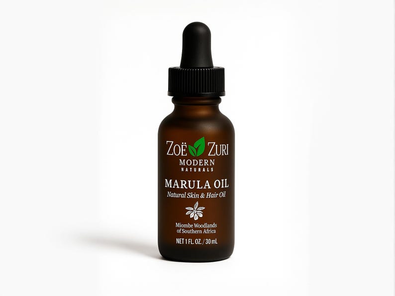 Pure Organic Marula Oil for Face and Hair | Lightweight Hydrating Serum image 1