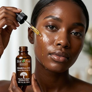 Pure Organic Marula Oil for Face and Hair | Lightweight Hydrating Serum image 2