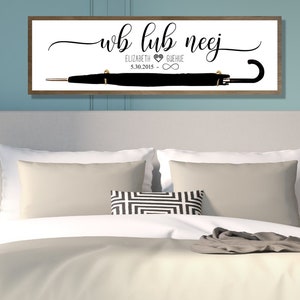 Our Life "Wb Lub Neej" sign | Hmong Umbrella Sign | Wedding Sign