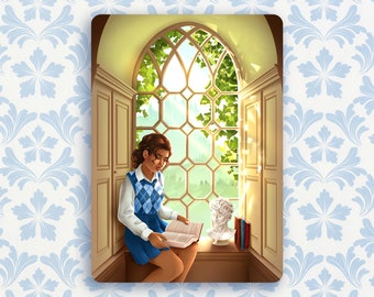 Impression "Éléonore" A5 - Academia - Illustration imprimée - Print  - Décoration murale - Papeterie - Ellora Studio