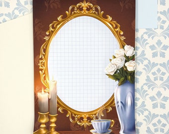 Bloc-note "Miroir" - 50 pages - A5 - Academia - Illustration - Papeterie - Ellora Studio