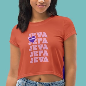 Siempre Jeva y Jefa Crop Tee