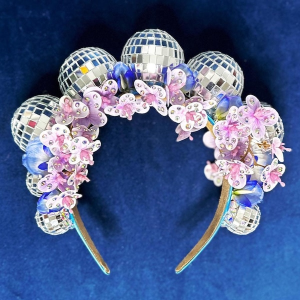 Disco Ball Crown Disco Queen Headpiece