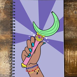 Sailor Platano Wand Spiral Purple notebook
