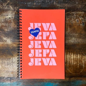Siempre Jeva y Jefa Spiral notebook
