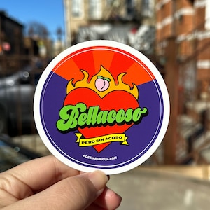 Bellacoso Sticker: Weatherproof Matte Vinyl (3&quot;x 3&quot;)
