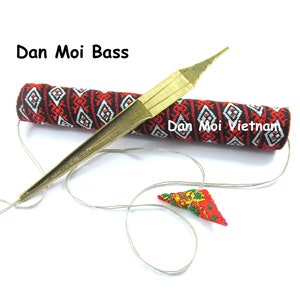 Dan Moi Bass - Jew&#39;s Harp Hmong - Guimbarde - Maultrommel - Lip Original & Easy Musical Instrument