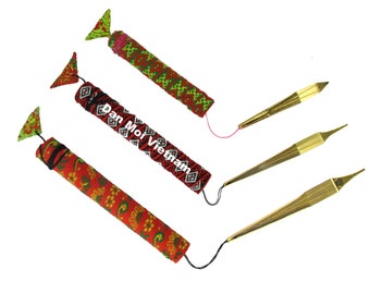 SET OF 3 Dan Moi (Classic, Bass, Mini) Jew's Harp Hmong - Guimbarde - Maultrommel - Lip Original & Easy Musical Instrument