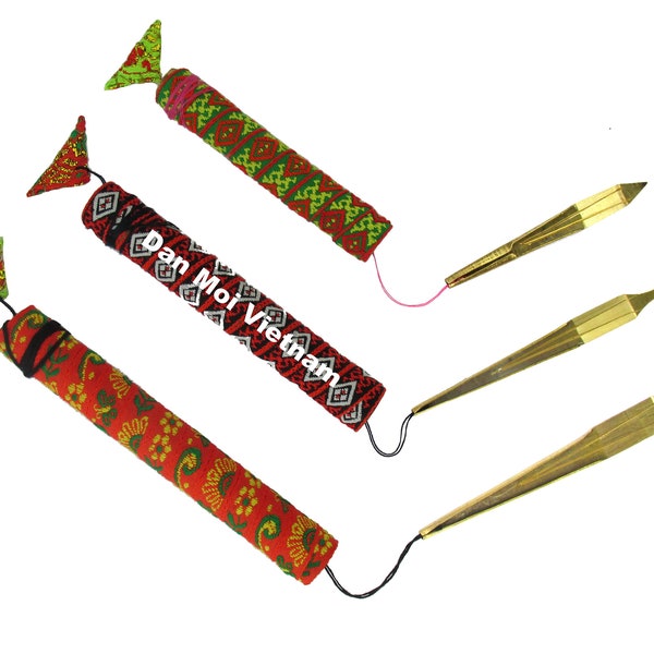 SET OF 3 Dan Moi (Classic, Bass, Mini) Jew's Harp Hmong - Guimbarde - Maultrommel - Lip Original & Easy Musical Instrument