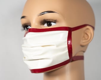 Latex Face Mask, Contrasting Trim