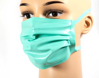 Latex Face Mask, Jade Green