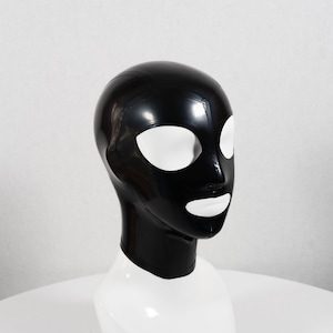 Cat Eyes Latex Hood - Premium Quality