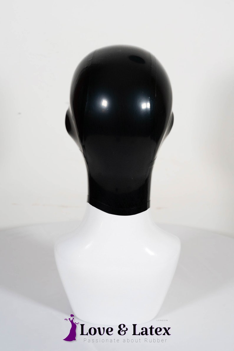 Latex Hood, Micro Perforations, Unisex image 4