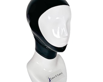 Open Face Latex Hood, Unisex, Stretch Fit, High Quality