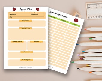 Printable Teacher Planner Pack (DIGITAL DOWNLOAD)